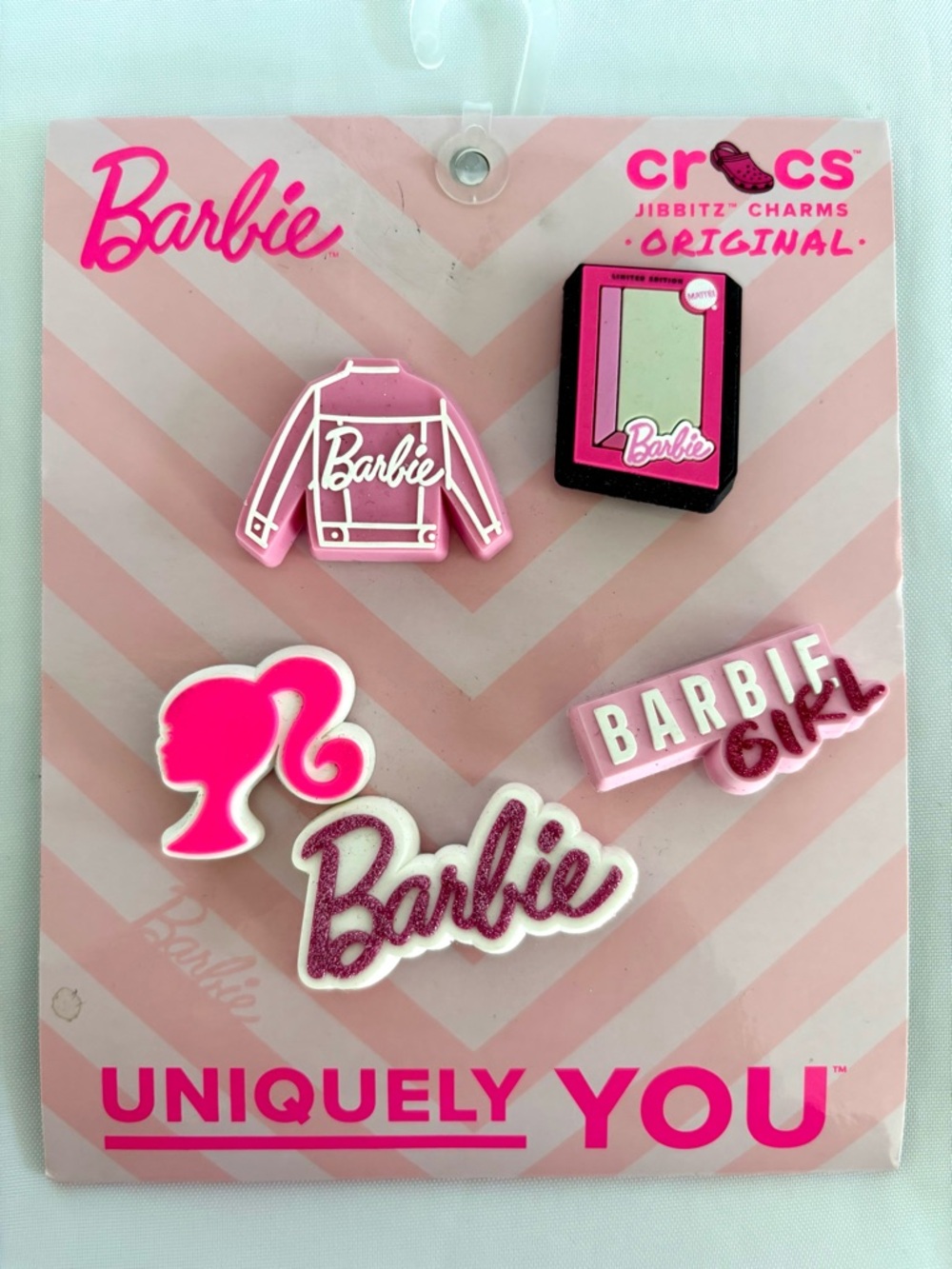 NEW Crocs Barbie Shoe Charm Jibbitz Uniquely You 5 Charm Pack